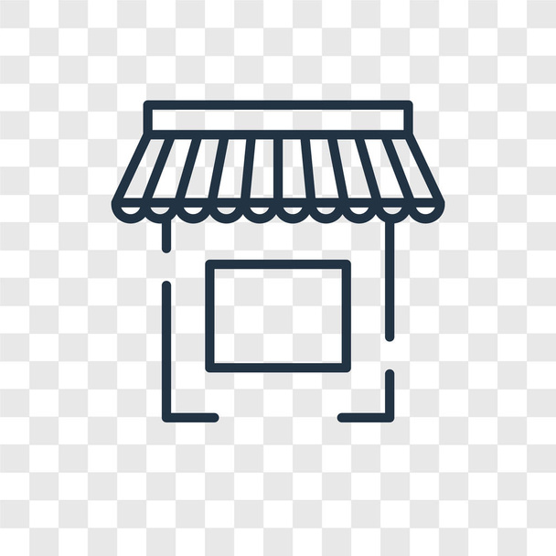 Векторный значок магазина изолирован на прозрачном фоне, дизайн логотипа магазина
 - Вектор,изображение
