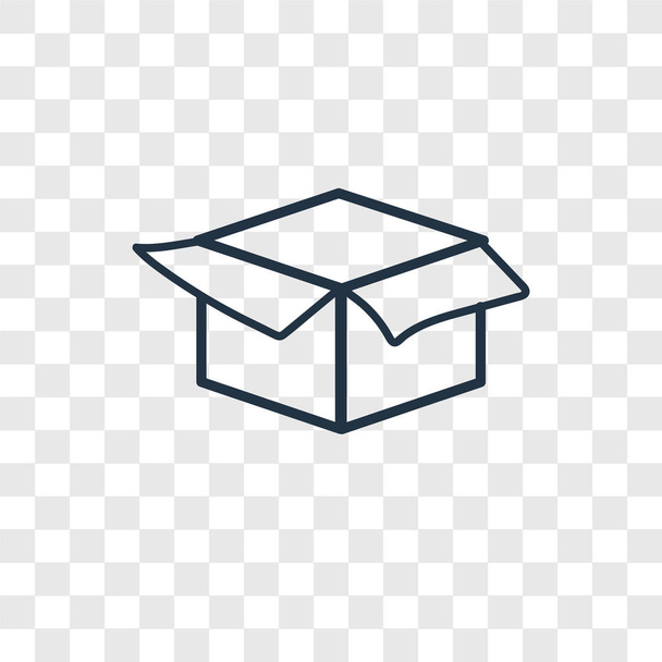 Vektorové ikony balíčku izolované na průhledné pozadí, design loga balíček - Vektor, obrázek