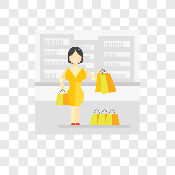 Shopper vektori kuvake eristetty läpinäkyvä tausta, Shopper
  - Vektori, kuva