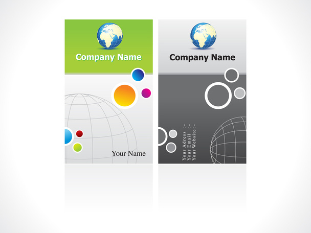 概念の抽象的なビジネス カード テンプレート - ベクター画像