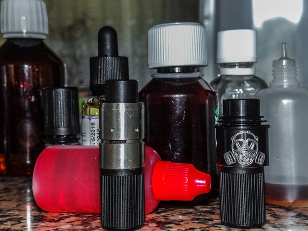 Liquids for vaping, atomizers for vaping, equipment for vaping - Photo, Image