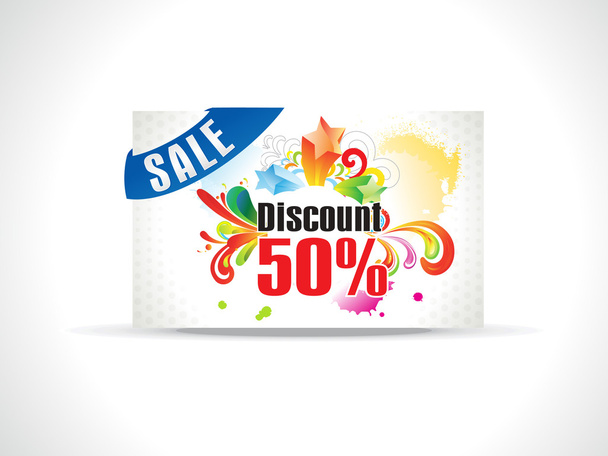 abstract discount coupon - Διάνυσμα, εικόνα
