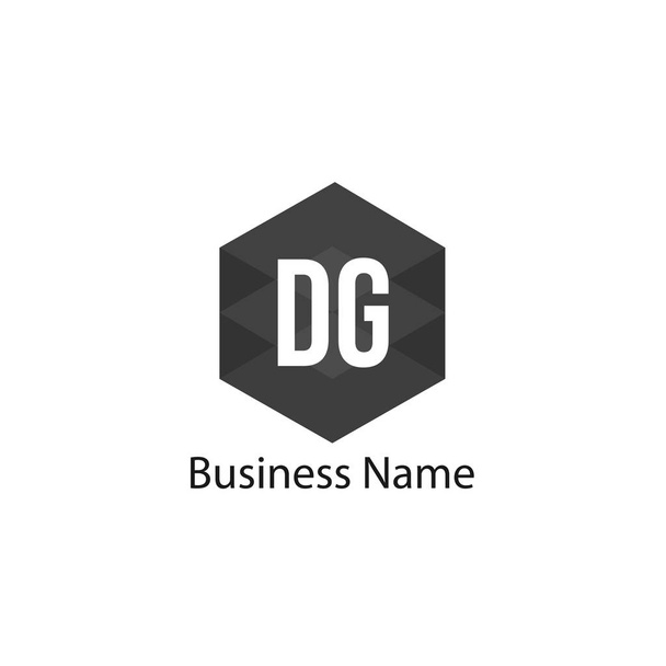 Anfangsbuchstabe dg logo template design - Vektor, Bild