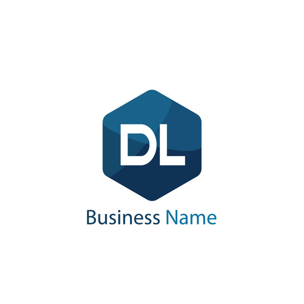 İlk harf Dl Logo tasarım şablonu - Vektör, Görsel