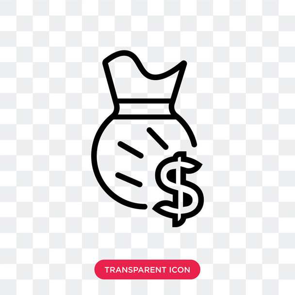 Піктограма грошового вектора ізольована на прозорому фоні, логотип Гроші
 - Вектор, зображення