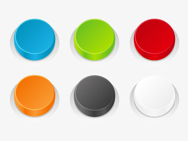 Set of vector round buttons - Vector, Image