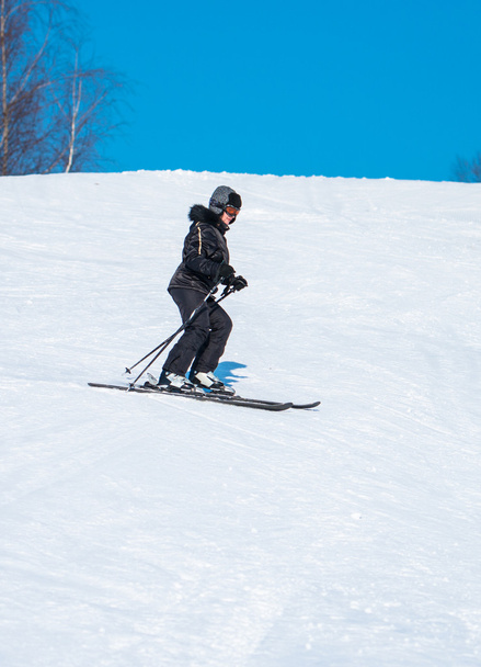 woman skiing - Foto, Imagem
