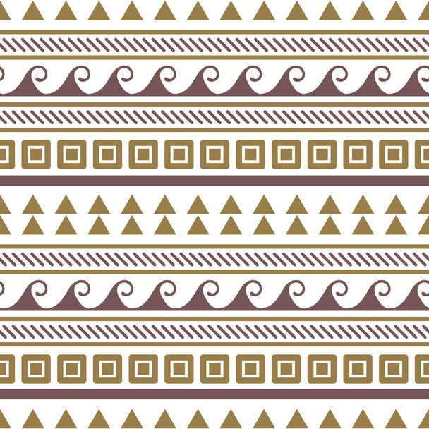 Vector seamless abstract tribal pattern. Greek ethnic seamless pattern.  - Vector, afbeelding