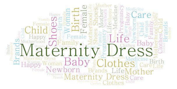 Μητρότητας φόρεμα σύννεφο λέξεων. - Φωτογραφία, εικόνα