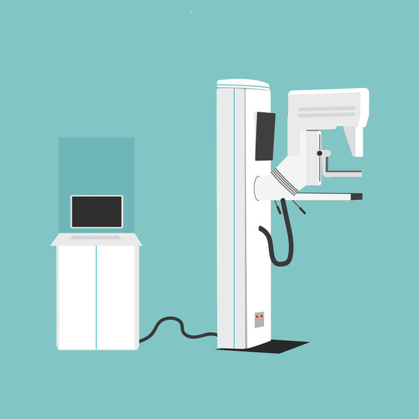 Mammografia macchina vettoriale Illustrazione. Diagnostica e salute della donna
 - Vettoriali, immagini