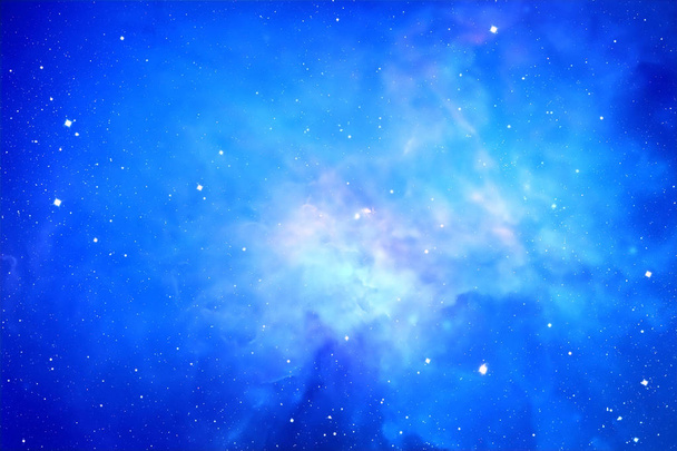 abstrakter Hintergrund mit Weltraumstaub und Sternen - Foto, Bild