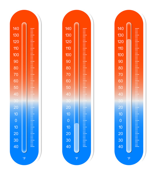 Hőmérő - Vektor, kép