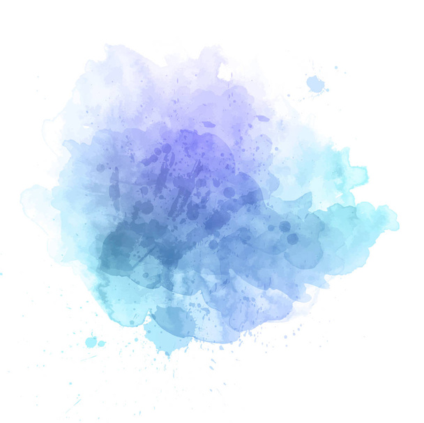 Vecteur de taches d'aquarelle bleue
 - Vecteur, image