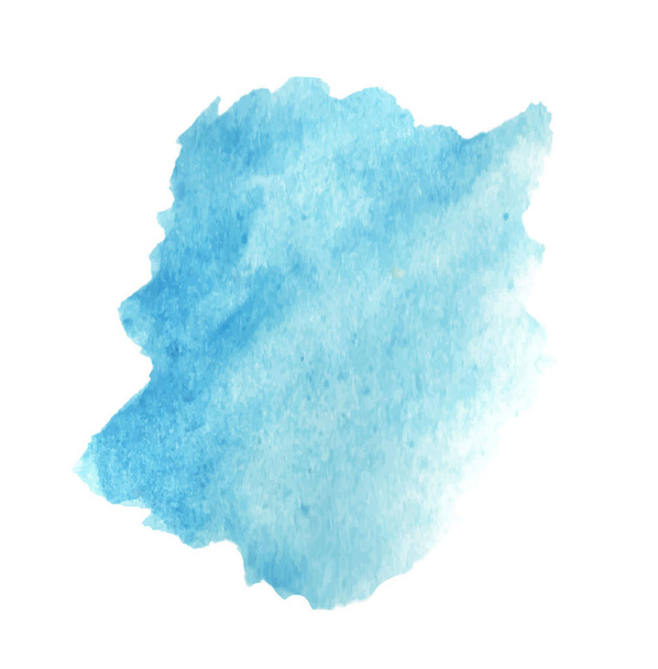 blauer Aquarell-Fleckvektor - Vektor, Bild