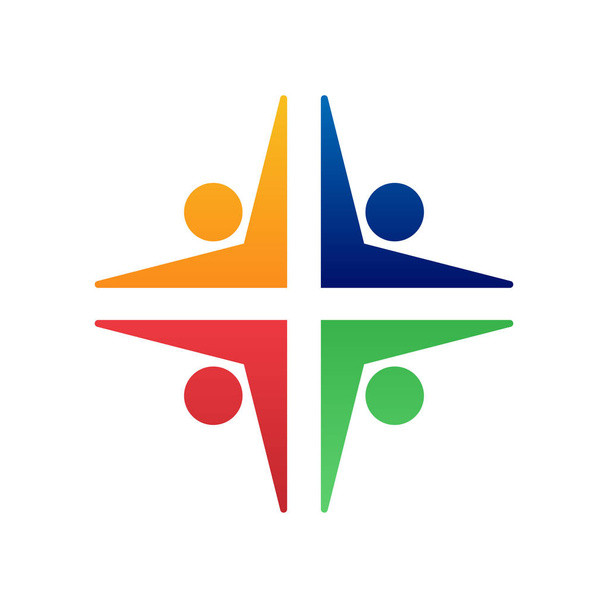 Дизайн логотипів спільноти людей
 - Вектор, зображення