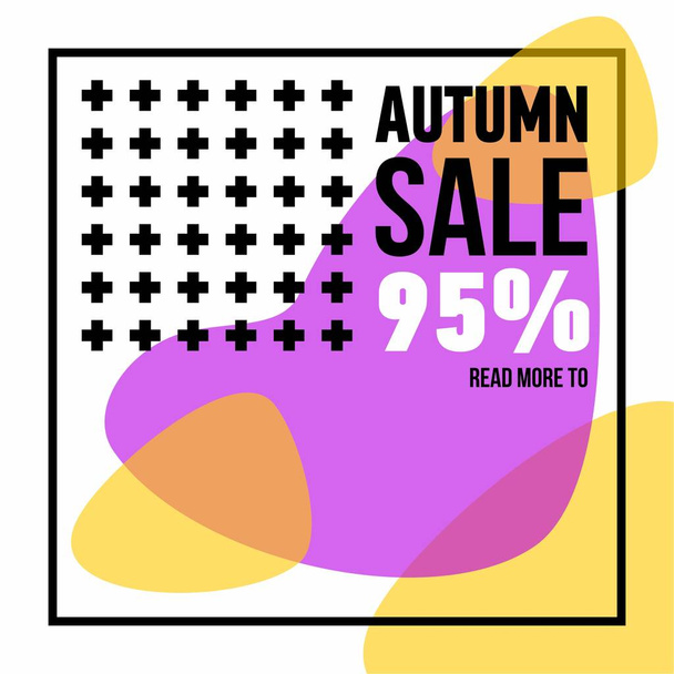 Autumn Sale banner discount - Вектор, зображення