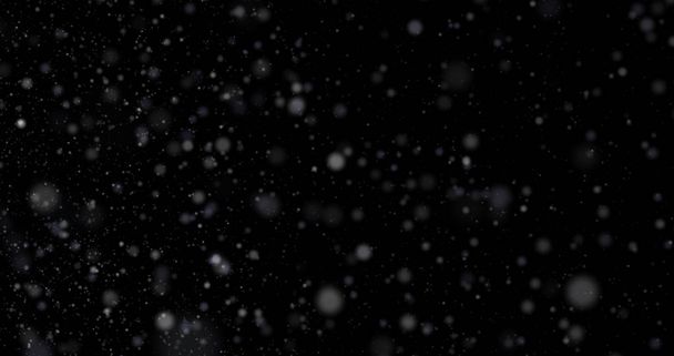 Nieve sobre fondo negro
 - Foto, imagen