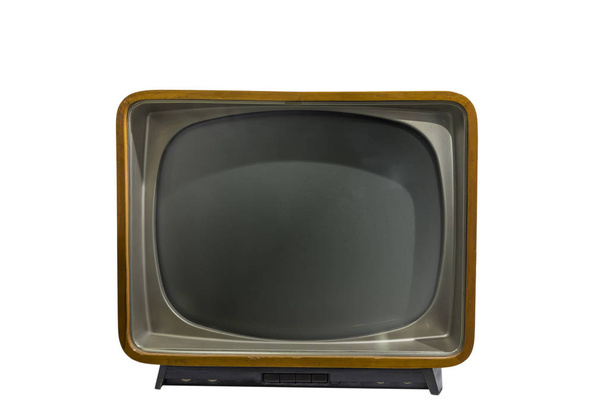 vintage tv or television isolated on white background - Photo, Image