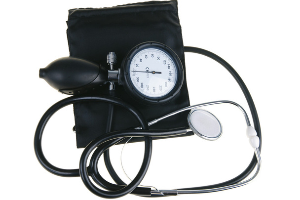 Sphygmomanometer and stethoscope - Photo, Image
