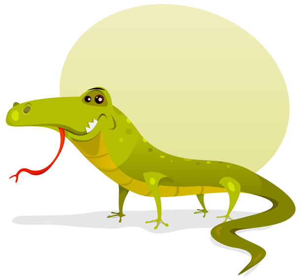 Dessin animé Happy Lizard
 - Vecteur, image