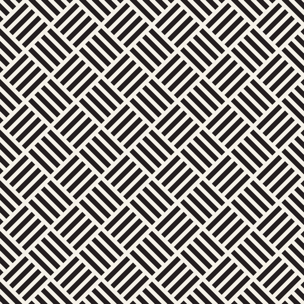 Vector seamless pattern. Modern stylish abstract texture. Repeating geometric tiles from striped element - Vector, Imagen