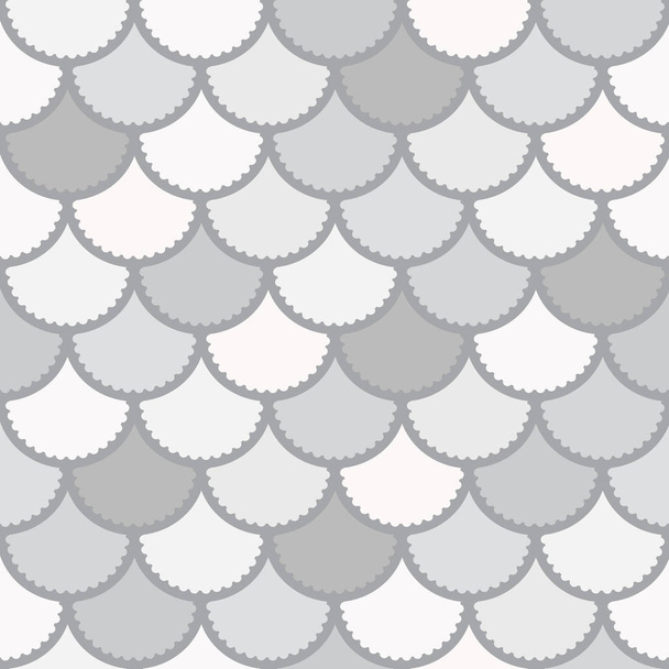 Безшовний векторний візерунок русалки як магічний фон срібної риби для текстилю, плакатів, вітальних листівок, футлярів тощо
 - Вектор, зображення