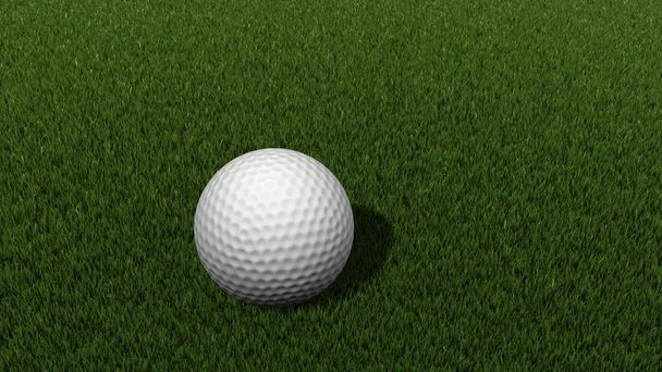 Golfball on grass - Photo, image