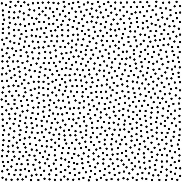  ハーフトーン ドット背景。点線のベクトル パターン。カオス サークル ドットは、白い背景で隔離。シームレスな非対称パターン - ベクター画像