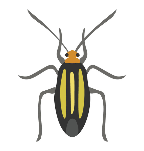 A insect having legs with depicting  beetle  - Vector, Image