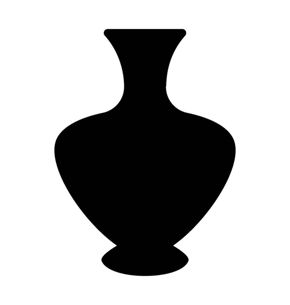Vase made of mud and ceramic known as ceramic vase - ベクター画像