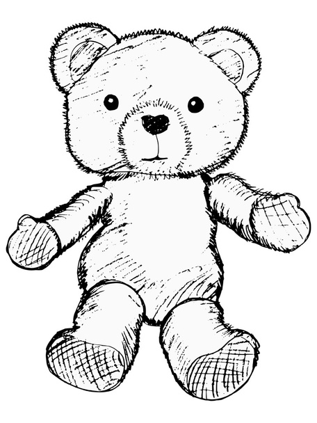 Urso de peluche
 - Vetor, Imagem