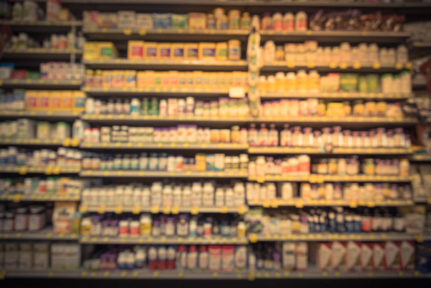 Vintage Toon beeld wazig vitamine winkel rekken, enorme variatie van vitaminen, supplementen, natuurlijke remedies, functionele voeding, levensstijl ondersteuning, kruiden. Abstracte achtergrond van het product van medische benodigdheden - Foto, afbeelding
