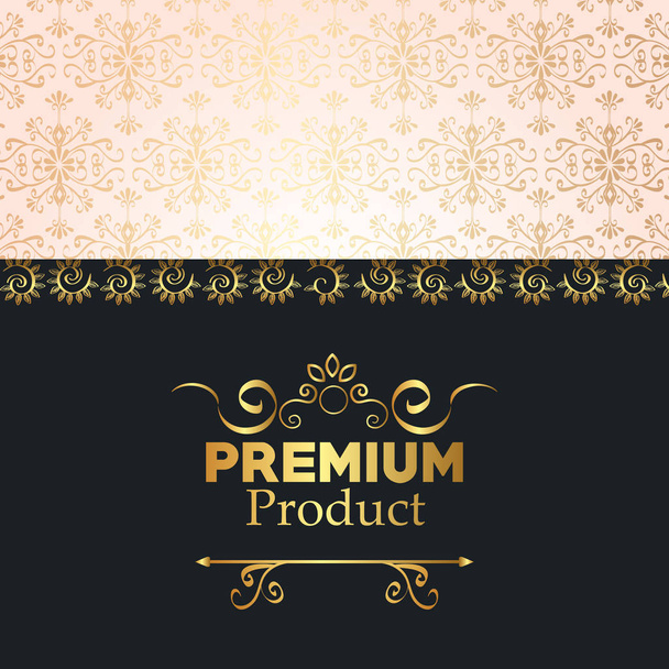 プレミアム品質の黄金フレーム - ベクター画像