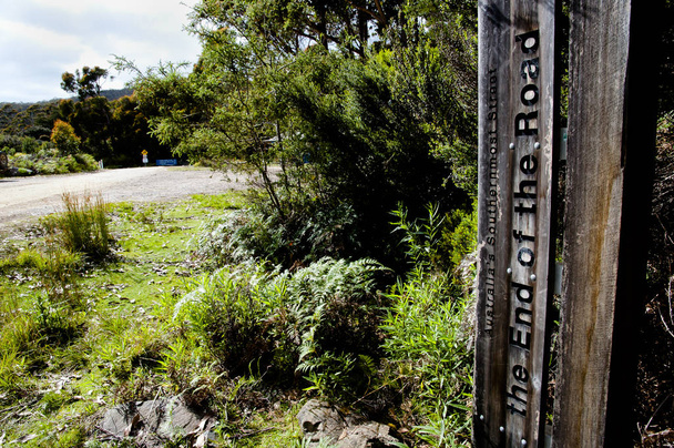 Найпівденніший знак вулиці в Австралії - Тасманії - Фото, зображення