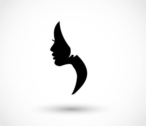 Woman profile beauty illustration vector - Vector, Image