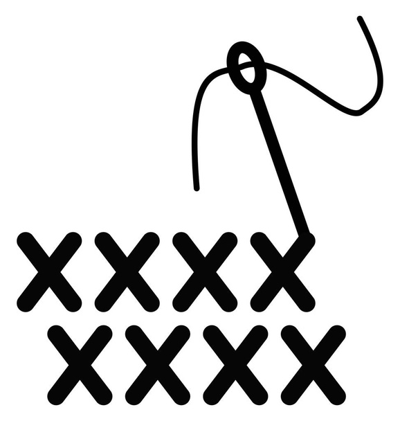 Icono vectorial aislado de aguja
 - Vector, Imagen