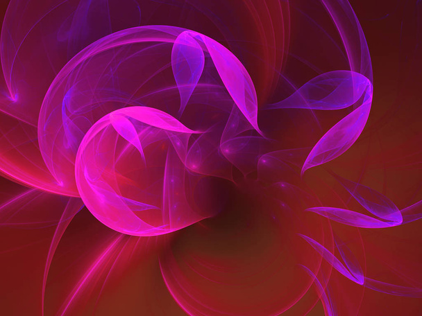 purple abstract fractal background 3d rendering illustration - Foto, immagini