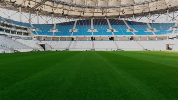Panorama van voetbalstadion - Video