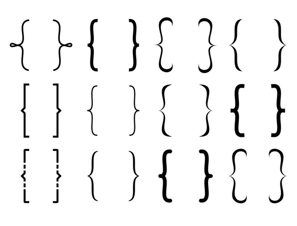 Набір дужок векторна колекція
 - Вектор, зображення