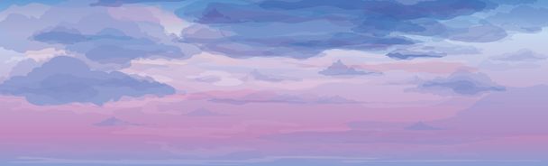 Vector of sky background, sunrise or sunset. - Vector, Image