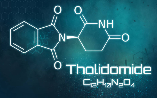 Formula chimica di Talidomide
 - Foto, immagini