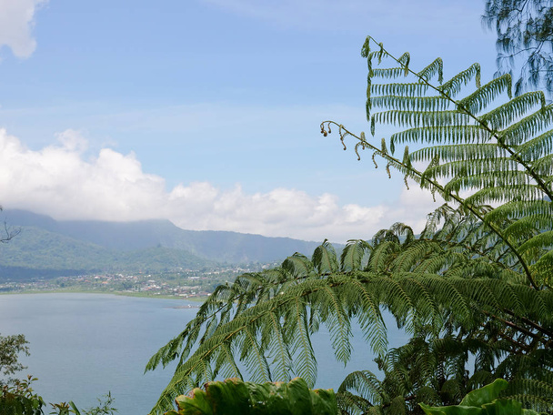 Jezero v horách, ostrov Bali, Indonésie. - Fotografie, Obrázek