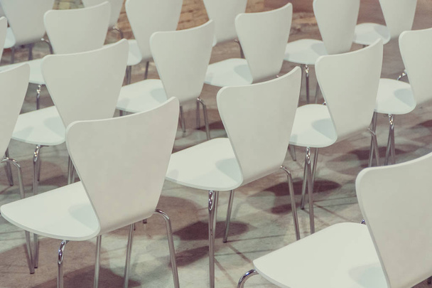 Chairs. Chairs are built for the conference - 写真・画像