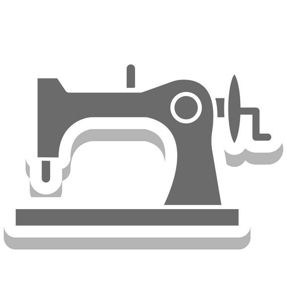 Nähmaschine isoliert Vektor-Symbol - Vektor, Bild