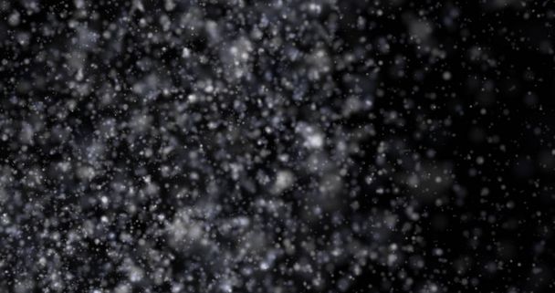 Nieve sobre fondo negro
 - Foto, imagen