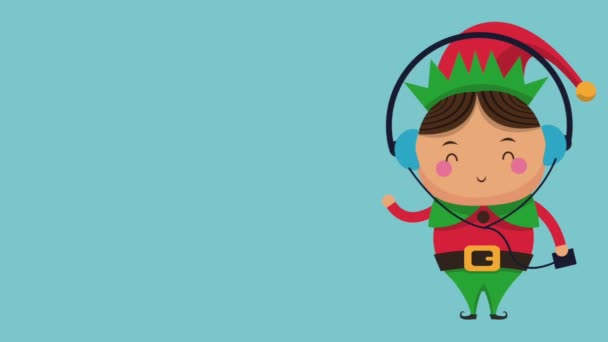 Christmas cute cartoons HD animation - Footage, Video