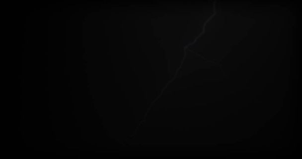 Lightning strikes on a black background with realistic reflections - Photo, Image