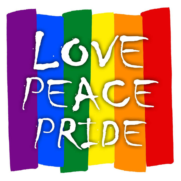 arco iris gay orgullo bandera, símbolo de las minorías sexuales, gays y lesbianas, amor paz orgullo
  - Foto, imagen