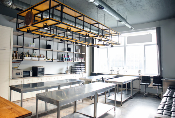 Interior of professional kitchen in restaurant - Photo, Image