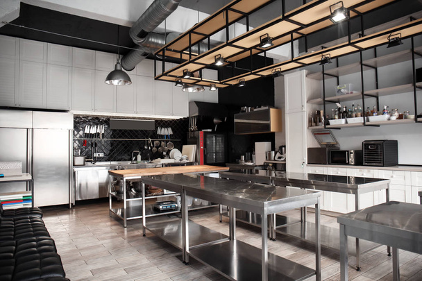 Interior of professional kitchen in restaurant - Zdjęcie, obraz